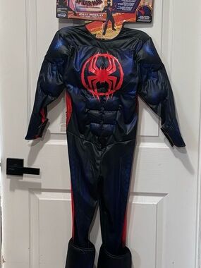 Marvel Miles Morales Black and Red Spider-Man Muscle Costume
